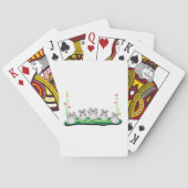 花が咲く可愛らしいネズミ トランプ (裏面)