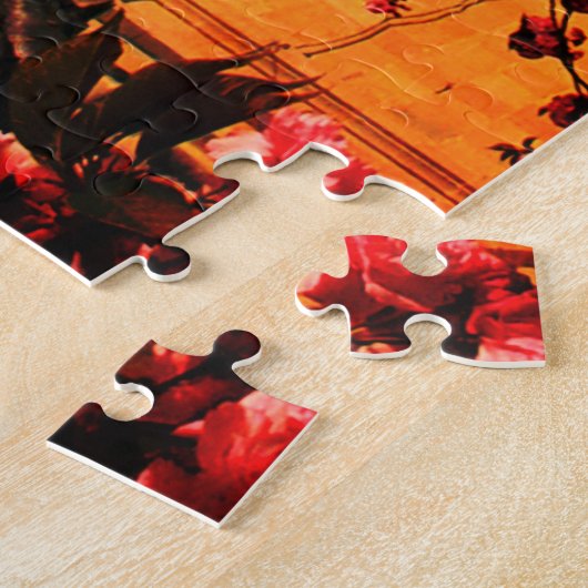 花が咲く城 ジグソーパズル (側面)