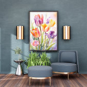 花が咲く夢のような風景 フォトプリント           