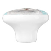 花が咲く幸せな動物 – バニー セラミックノブ (側面)