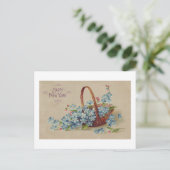 花が咲く新年おめでとう シーズンポストカード (スタンド正面)