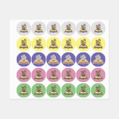 花が咲く本シール ラベル (シート)