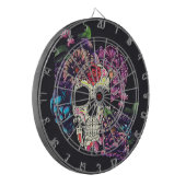 花が咲く死んだスカルの日 ダーツボード (正面左)