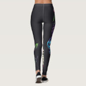 花が咲く死んだスカルの日 レギンス (裏面)