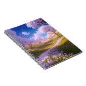 花が咲く緑の草原 ノートブック (右側)