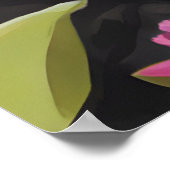 花が咲く美しい猫 ポスター (角)