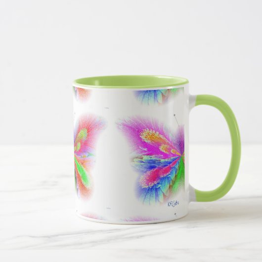 花が咲く蝶 マグカップ (右)