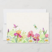 花が咲く誕生日 招待状 (裏面)