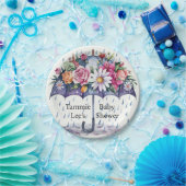 花が咲く赤ちゃんシャワー ペーパープレート (パーティー)