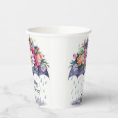 花が咲く赤ちゃんシャワー 紙コップ (左)