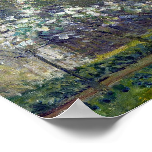 花が咲く野菜園 ポスター (角)