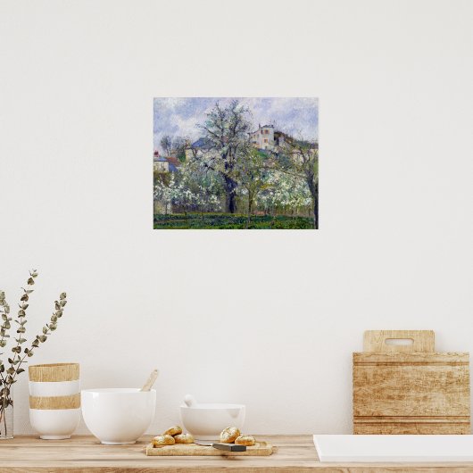 花が咲く野菜園 ポスター (キッチン)