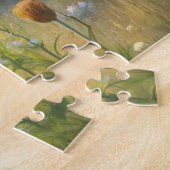 花が咲く風光明媚な草原 ジグソーパズル (側面)