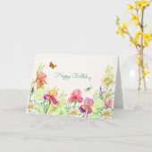 花が咲く カード (黄色い花)