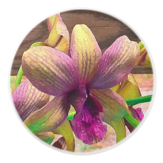 花が咲く セラミックノブ (正面)