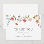 花が咲く ブライダルシャワー 感謝 (正面/裏面)