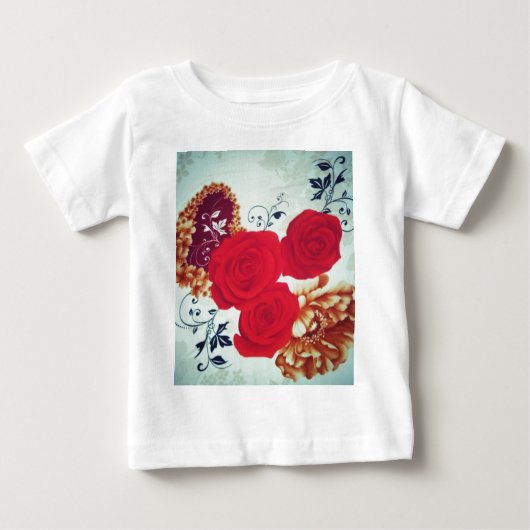 花が咲く ベビーTシャツ (正面)