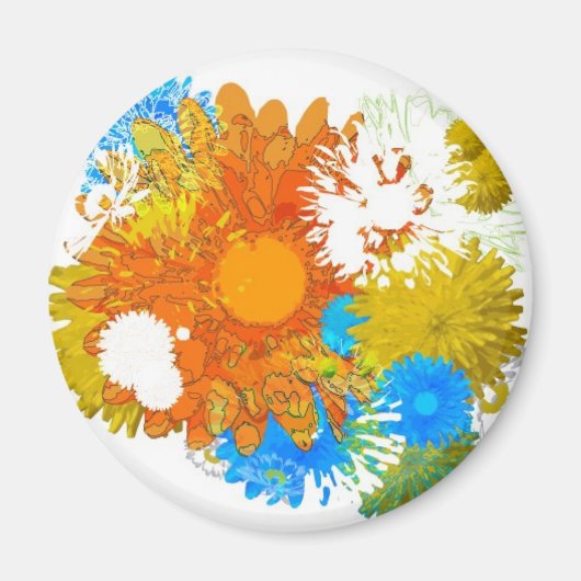 花が咲く マグネット (正面)