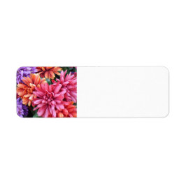 花が咲く ラベル