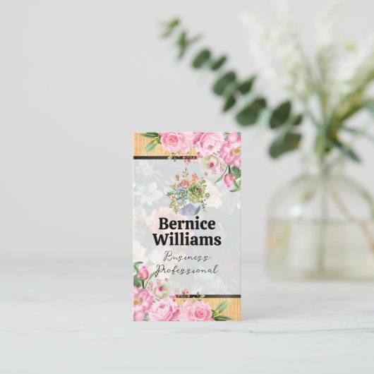 花が咲く 名刺 (スタンド正面)