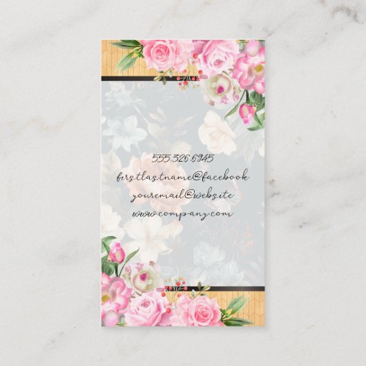 花が咲く 名刺 (裏面)