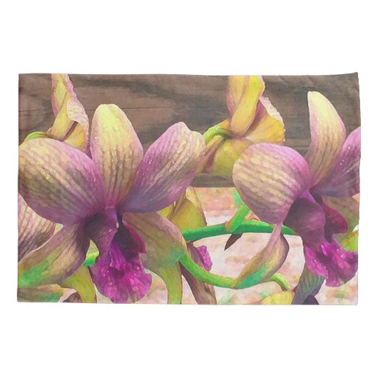 花が咲く 枕カバー (裏面-左)