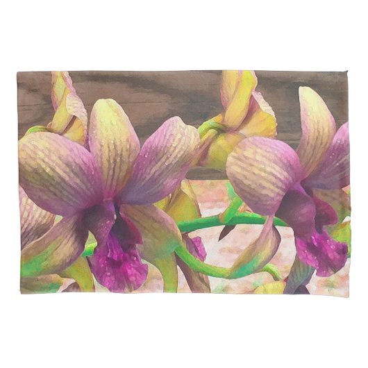 花が咲く 枕カバー (正面左)