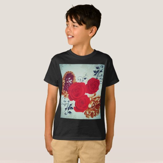 花が咲く Tシャツ (正面フル)