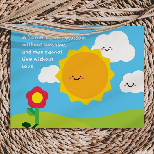 花が太陽の光ポストカードを見つける場所 ポストカード