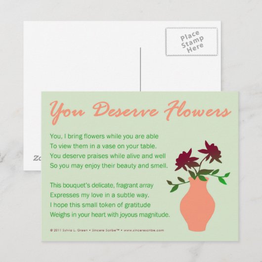 花が好い ポストカード (正面/裏面)