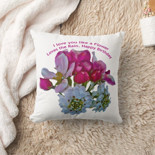 花が好き クッション (ブランケット)