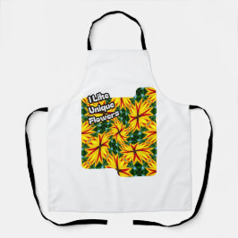 花が好ユニークき エプロン