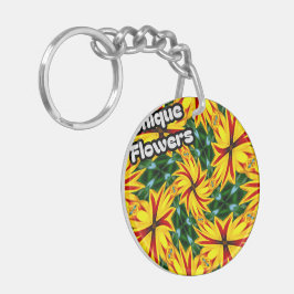 花が好ユニークき キーホルダー