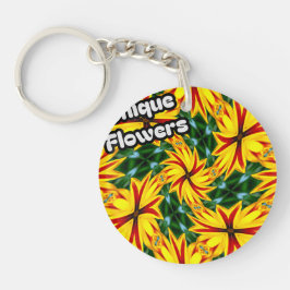 花が好ユニークき キーホルダー