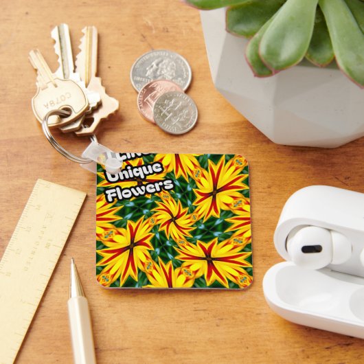 花が好ユニークき キーホルダー (デスク)