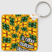 花が好ユニークき キーホルダー (裏面)