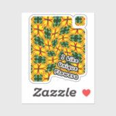 花が好ユニークき シール (シート)