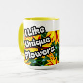 花が好ユニークき マグカップ (正面左)