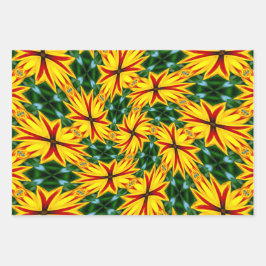 花が好ユニークき ラッピングペーパーシート