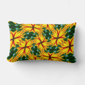 花が好ユニークき ランバークッション (正面)