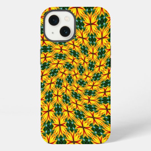 花が好ユニークき iPhoneケース (裏面)
