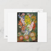 花が平和の愛の信仰を咲感動的かせる ポストカード (正面/裏面)