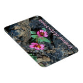 花が月のクレーターに咲く溶岩 マグネット (右側)