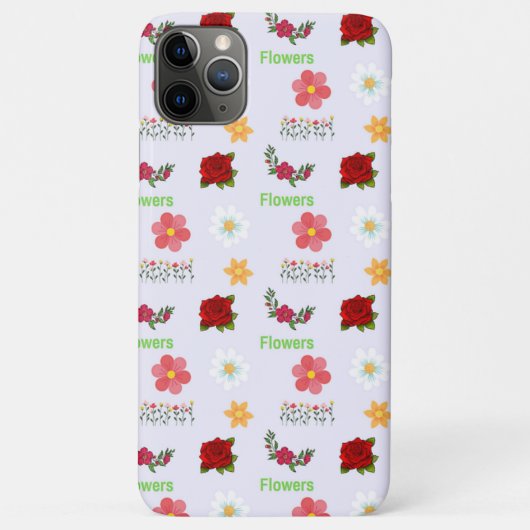 花が灰色に模様を付ける Case-Mate iPhoneケース (裏面)