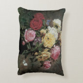 花が生える静物詩オラフ・ハーマンセン アクセントクッション (裏面(縦))