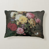 花が生える静物詩オラフ・ハーマンセン アクセントクッション (裏面)