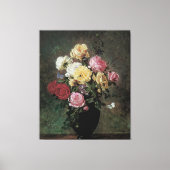 花が生える静物詩オラフ・ハーマンセン キャンバスプリント (正面)