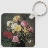 花が生える静物詩オラフ・ハーマンセン キーホルダー (裏面)