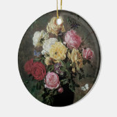 花が生える静物詩オラフ・ハーマンセン セラミックオーナメント (左)