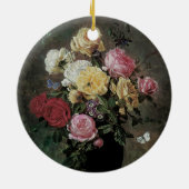 花が生える静物詩オラフ・ハーマンセン セラミックオーナメント (裏面)
